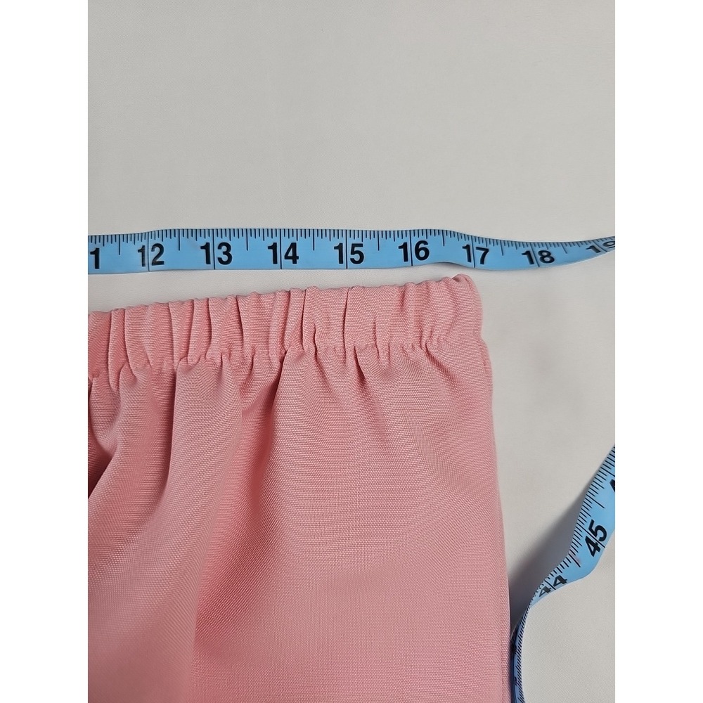 Elegant Pink Two-Piece Skirt Set with Lace Trim - Picture 7 of 12